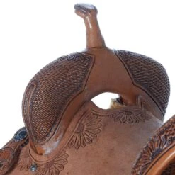 Nrs Competitors Natural Antique 7/8 Breed Basket/Sunflower Combo Barrel Saddle -Saddle Gear Pro Sales 1412160 4