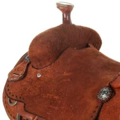 Nrs Competitors Competitor Series Roughout Chestnut Team Roper With Buckstitch -Saddle Gear Pro Sales 1412166 03