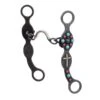 Cowboy Tack Southwest Collection Dark Grey Steel Cross Ported Chain Bit