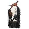 Rockin` Y Saddlery Adult Hair-On Cowhide Leather Chinks