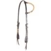 Martin Saddlery Rawhide Braided Slip Ear Chocolate Headstall