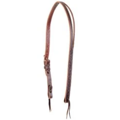Martin Saddlery Ranahan Split Ear Chocolate Floral Headstall