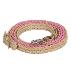 Mustang Laced Waxed Barrel Reins -Saddle Gear Pro Sales 152546 370151