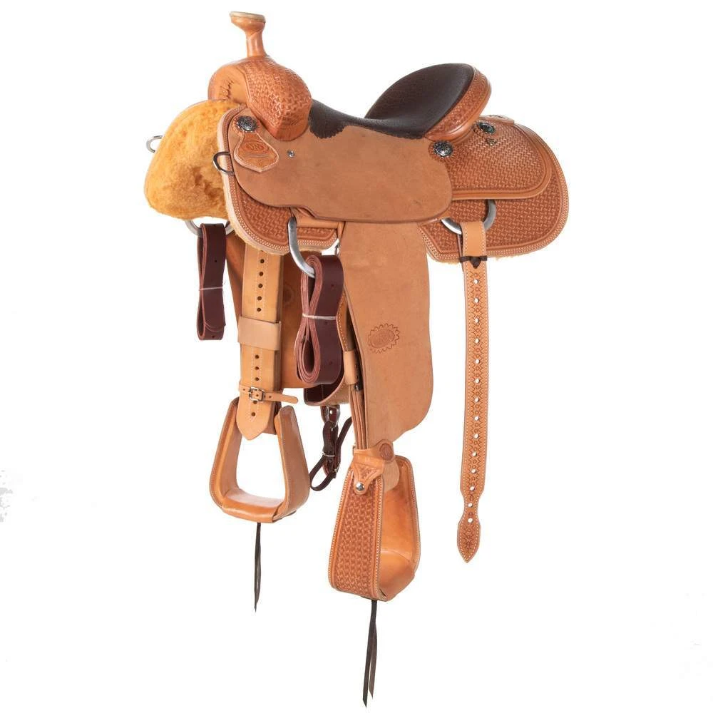 Nrs Competitors NRS 1/2 Breed Natural Windmill With Choc Bulhide Seat Team Roping Saddle 1 Nrs Competitors NRS 1/2 Breed Natural Windmill With Choc Bulhide Seat Team Roping Saddle