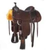 Martin Saddlery Floral Overlay Black Bison Seat Team Roper