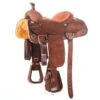 Alamo Saddlery Roughout Chocolate Calf Roper