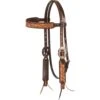 Cashel Company Two Tone Floral Tooled Browband Headstall