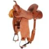 Tomahawk Floral And Basket Combo Tooled Barrel Saddle