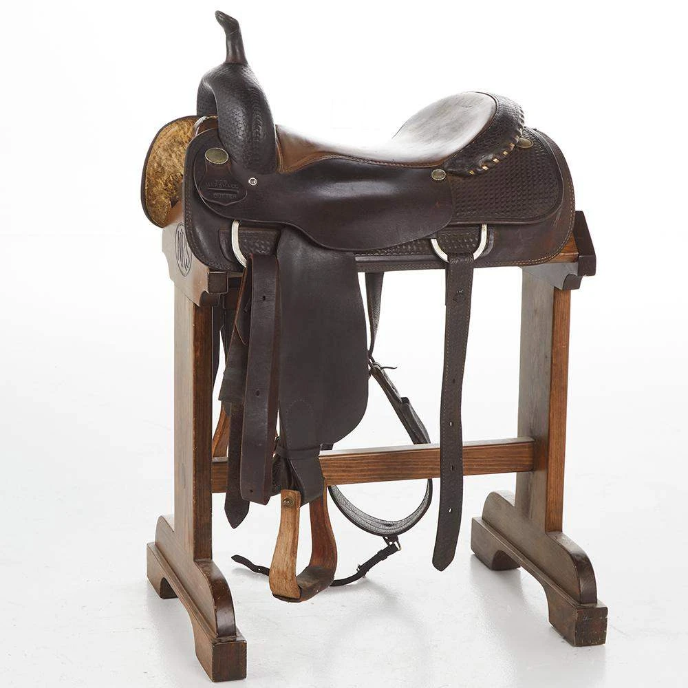 NRS Used 16.5in Bob Marshall Cutting Saddle 1 NRS Used 16.5in Bob Marshall Cutting Saddle