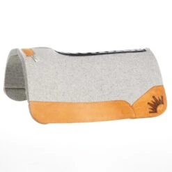 Best Ever Pads Kush 1 Inch Felt Saddle Pad With Roughout Wear Leathers