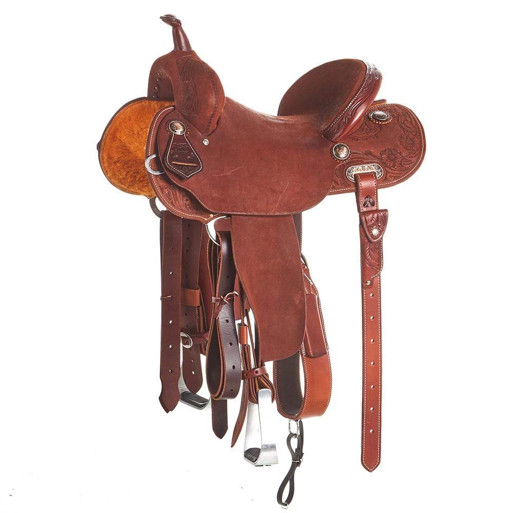 Burns Saddlery 14 1//2 Inch 30HDX Tooled Skirt Chestnut Roughout Barrel Saddle 1 Burns Saddlery 14 1//2 Inch 30HDX Tooled Skirt Chestnut Roughout Barrel Saddle