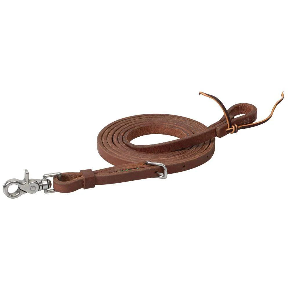 Weaver Leather Smarty Synergy 1/2inch X 8ft Oiled Harness Leather Roper Rein 1 Weaver Leather Smarty Synergy 1/2inch X 8ft Oiled Harness Leather Roper Rein