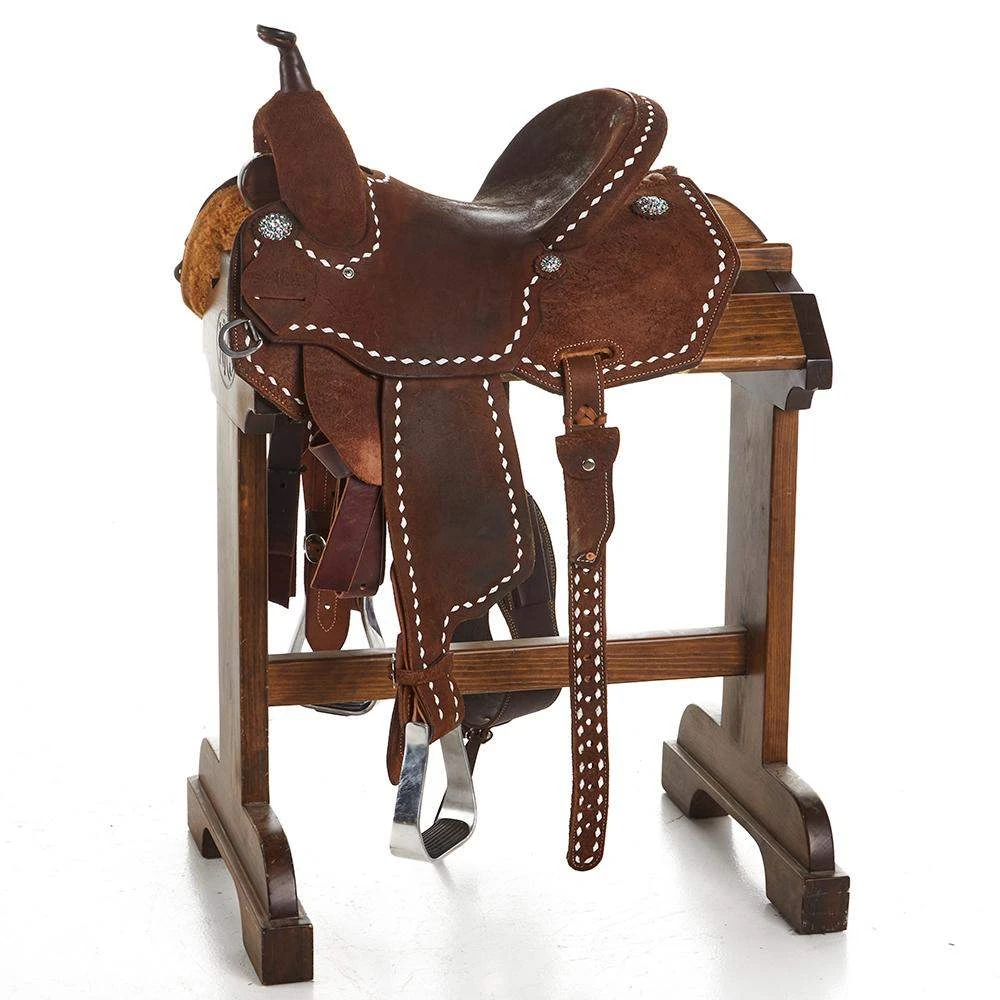 NRS Used 13.5in Scott Thomas Barrel Saddle 1 NRS Used 13.5in Scott Thomas Barrel Saddle
