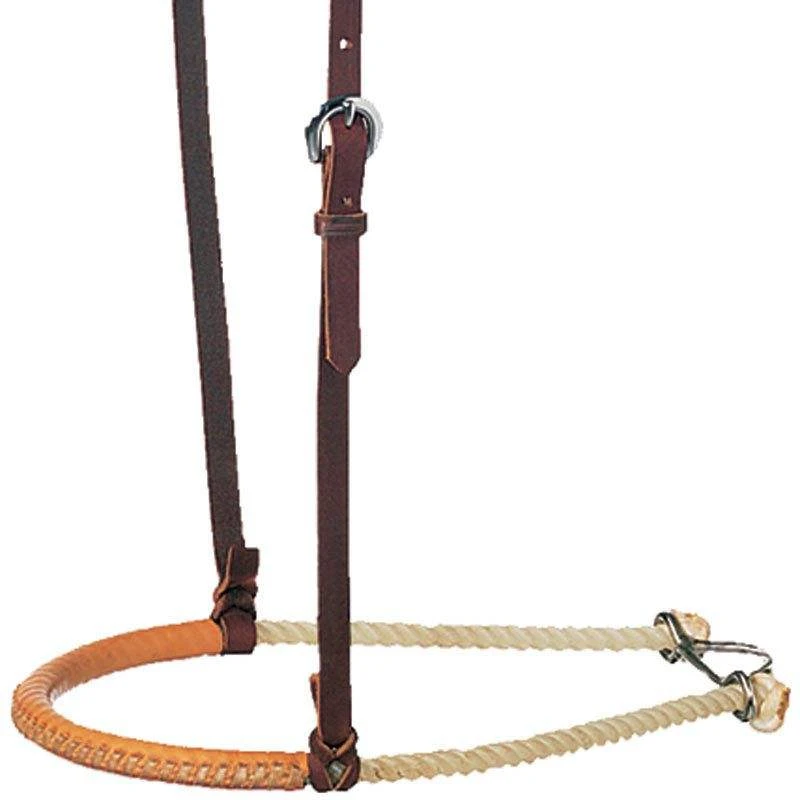 Martin Saddlery Single Rope Leather Covered Noseband 1 Martin Saddlery Single Rope Leather Covered Noseband