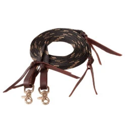 Mustang Flat Split Rein W/latigo Water Loops -Saddle Gear Pro Sales 197020 583630