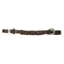 NRS Tack Braided Oiled Harness Leather Curb Strap