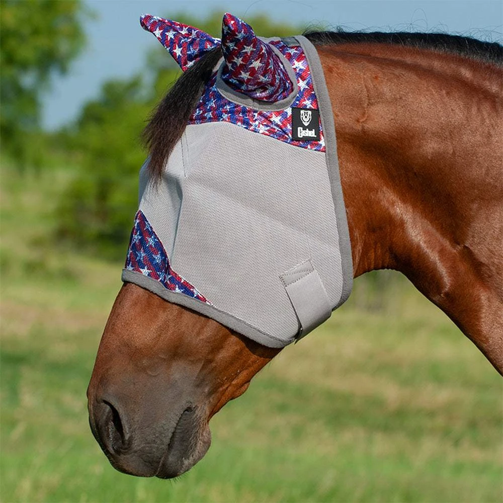 Cashel Patterned Yearling Crusader Fly Mask With Ears 2 Cashel Patterned Yearling Crusader Fly Mask With Ears - Image 2