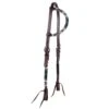Tough 1 Beaded Cross Single Ear Headstall