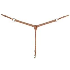 Martin Saddlery Roughout Leather 1 /2 Inch Breast Collar W/Floral Dots -Saddle Gear Pro Sales 211598 651561