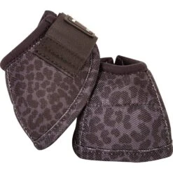 Classic Designer Line Black Leopard No Turn Bell Boot 8 Classic Designer Line Black Leopard No Turn Bell Boot -Saddle Gear Pro Sales 226777 720550