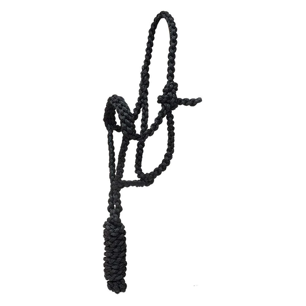 Mustang Pony Flat Braided Noseband Halter W/7ft Lead 2 Mustang Pony Flat Braided Noseband Halter W/7ft Lead - Image 2
