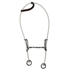 Professionals Choice Rope Headstall 3 Piece Snaffle Gag Bit