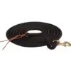 Mustang 15ft Black Braided Poly Lead Rope W/Snap