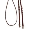 Cashel Company 8 Foot Adjustable Reins W/Rawhide Trim
