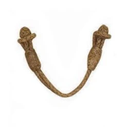 Alamo Saddlery Natural Rawhide Braided Tie Down Holder