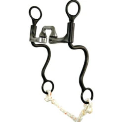 Dutton Bits Smooth One By One Inlay Cavalry 8in. Cheek Bit