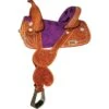 Circle Y Tammy Fischer Treeless Barrel Racing Saddle-Wide Fit
