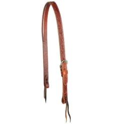 Martin Saddlery Ranahan Split Ear Chestnut Floral Headstall
