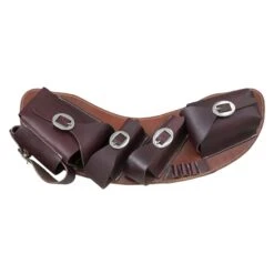 Tough 1 Silver Royal Leather Medicine Cantle Saddle Bag -Saddle Gear Pro Sales 61 9986 03