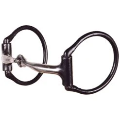Dutton Bits Traditional 3/8in. Smooth Offset D-Ring Snaffle Bit