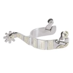 Weaver Leather Mens Engraved German Silver Spur 2` Shan