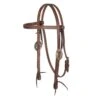 Nrs Tack 5/8in. Oiled Browband Headstall With Floral Cart Buckles
