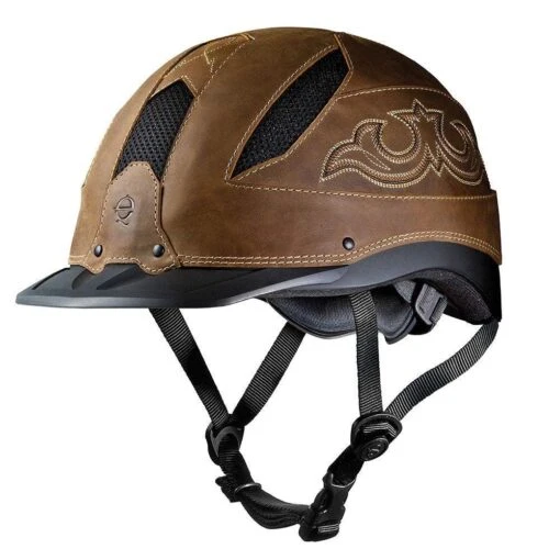 Troxel Cheyenne Leather Riding Helmet -Saddle Gear Pro Sales 97194 default l