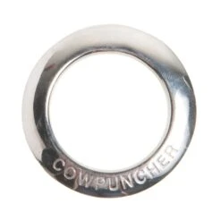 Cowpuncher 1 1/8in. Un-Mounted Stainless Beveled Ring