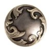 Wildfire Silver 1 1/2in. Floral Scroll Concho