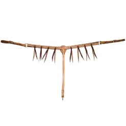 Cowboy Tack Roughout Buckstitch Latigo Strings 1 1/4in Breast Collar -Saddle Gear Pro Sales BC125BROC 1