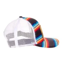 Best Ever Pads Saddle Serape Print Leather Logo Patch Mesh Back Trucker Cap -Saddle Gear Pro Sales BE SERAPE 4