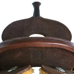 Burns Saddlery 15 Inch 30HD Chocolate Roughout Barrel Saddle -Saddle Gear Pro Sales BR 3000 15 30 HD 2