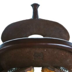 Burns Saddlery 14 Inch 20HD Chocolate Roughout Barrel Saddle -Saddle Gear Pro Sales BR 3001 14 20 HD 2