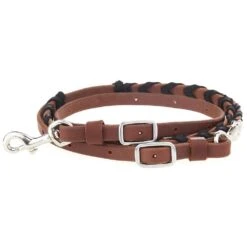 Martin Saddlery 3/4in Latigo Laced Barrel Rein 6 Martin Saddlery 3/4in Latigo Laced Barrel Rein -Saddle Gear Pro Sales BR58BLBLK