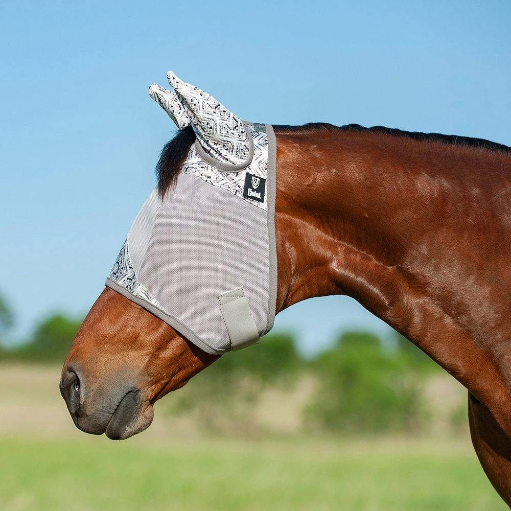 Cashel Company Crusader Patterned Horse Fly Mask With Ears 4 Cashel Company Crusader Patterned Horse Fly Mask With Ears - Image 4