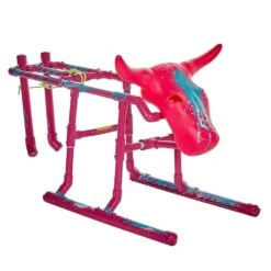 The Dragsteer Pink Roping Dummy -Saddle Gear Pro Sales DRAGSTEER PINK 2
