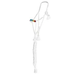 Professionals Choice Beaded Halter With A 10` Lead -Saddle Gear Pro Sales HRCB WHI SER 01