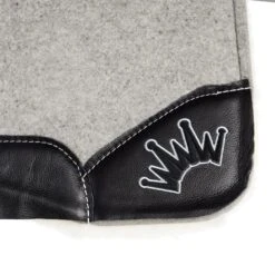 Best Ever Pads Kush Fleesar 3/4 Inch Felt Fleece Bottom Saddle Pad With Black Wear Leathers -Saddle Gear Pro Sales KUSH 34 SBLK FLC 03