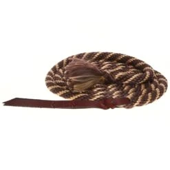 Double Diamond Halters Poly Lead Rope 10' -Saddle Gear Pro Sales LR 8210 brown tan