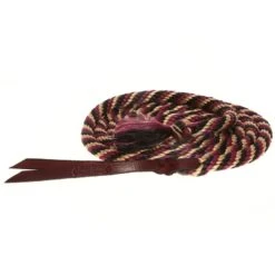 Double Diamond Halters Poly Lead Rope 10' -Saddle Gear Pro Sales LR 8210 burgundy tan